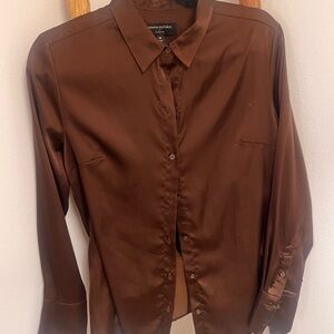 Banana Republic women's Rich Brown Button Down Shirt